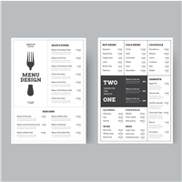 Waterproof Menus